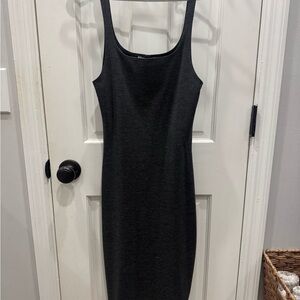 Zara Dark Gray Midi Dress